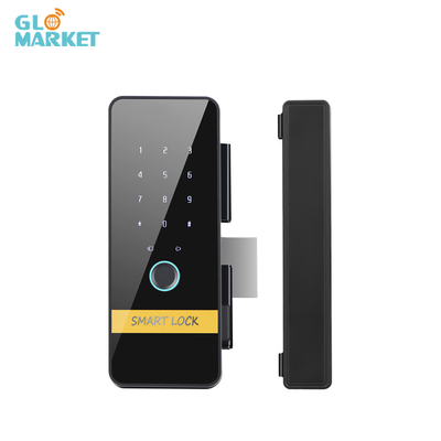 ग्लोमार्केट स्मार्ट तुया ग्लास डोर लॉक फिंगरप्रिंट पासवर्ड रिमोट अनलॉक वर्चुअल पासवर्ड एंटी-पीप फंक्शन 3 डी फेस लॉक