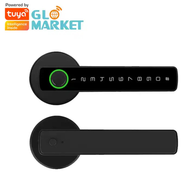 ग्लोमार्केट Tuya Ble स्मार्ट लॉक सुरक्षा इलेक्ट्रॉनिक कुंजी रहित स्मार्ट डोर हैंडल लॉक इनडोर रूम लॉक