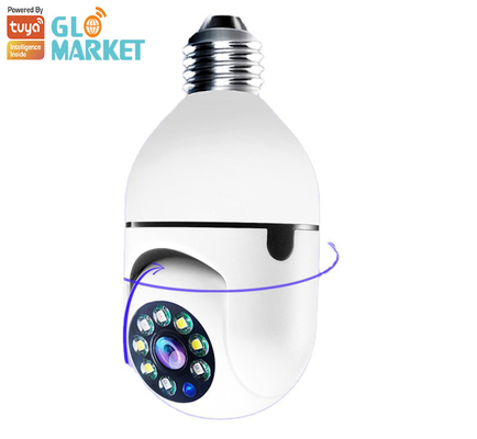 Tuya Wifi 3mp Bulb IP कैमरा फुल HD स्मार्ट होम सिक्योरिटी वायरलेस कैमरा लाइट के साथ