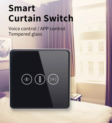 WiFi/Zigbee स्मार्ट कर्टेन स्विच वॉयस कंट्रोल गूगल असिस्टेंट टच स्क्रीन स्विच