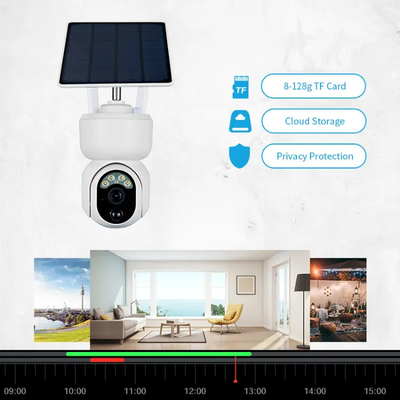 Wifi 2MP स्मार्ट सोलर कैमरा सिक्योरिटी आउटडोर लो पावर वाटरप्रूफ PTZ कैमरा