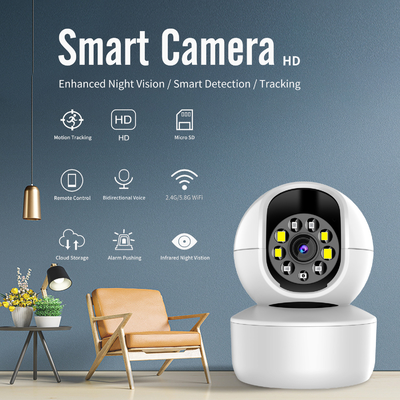 Smart Tuya 5G Wifi IP कैमरा इंडोर वायरलेस निगरानी कैमरा स्वचालित ट्रैकिंग