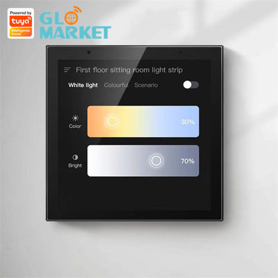 Wifi स्मार्ट कंट्रोल पैनल IR रिमोट कंट्रोल Tuya Zigbee गेटवे 4 इंच