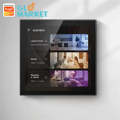 Wifi स्मार्ट कंट्रोल पैनल IR रिमोट कंट्रोल Tuya Zigbee गेटवे 4 इंच