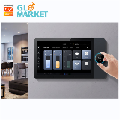 Wifi स्मार्ट कंट्रोल पैनल 7 इंच होम बैकग्राउंड म्यूजिक सिस्टम Tuya Zigbee Gateway