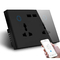 Glomarket Tuya स्मार्ट होम वाईफाई स्विच यूनिवर्सल वॉल डबल सॉकेट करंट मॉनिटरिंग USB चार्जर सॉकेट