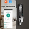 स्मार्ट Tuya वाईफ़ाई दरवाजा लॉक 3 डी चेहरे की पहचान 4.0 इंच रंग स्क्रीन फिंगरप्रिंट पासवर्ड कुंजी अनलॉक 4200mAH बैटरी दरवाजा