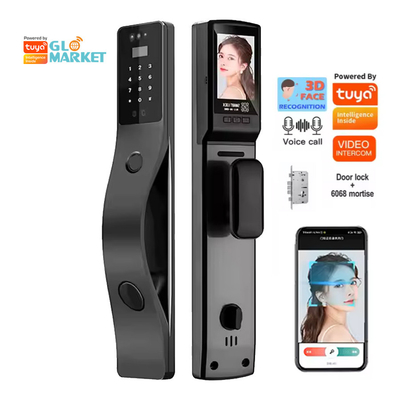Glomarket Tuya चेहरे की पहचान स्मार्ट दरवाजा ताला सुरक्षा डिजिटल पासवर्ड फिंगरप्रिंट दरवाजा स्मार्ट ताले
