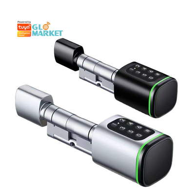 ग्लोमार्केट Tuya Ttlock स्मार्ट डिजिटल कुंजी रहित दरवाजा लॉक सिलेंडर संयोजन पासवर्ड और कार्ड इलेक्ट्रॉनिक लॉक सिलेंडर स्मार्ट लॉक