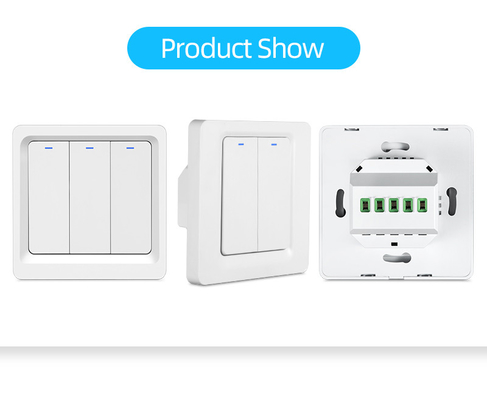 Glomarket Tuya WiFi Zigbee स्मार्ट लाइट स्विच पुश बटन वॉल स्विच 1/2/3 गैंग काम एलेक्सा के साथ गूगल होम