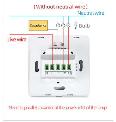 Glomarket Tuya WiFi Zigbee स्मार्ट लाइट स्विच पुश बटन वॉल स्विच 1/2/3 गैंग काम एलेक्सा के साथ गूगल होम