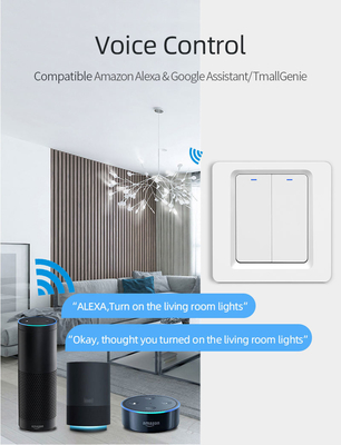 Glomarket Tuya WiFi Zigbee स्मार्ट लाइट स्विच पुश बटन वॉल स्विच 1/2/3 गैंग काम एलेक्सा के साथ गूगल होम