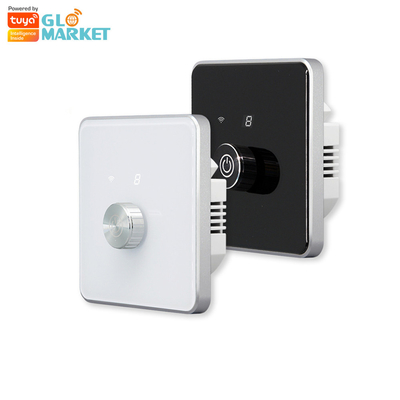 ग्लोमार्केट स्मार्ट होम डिमर स्विच Tuya Zigbee वॉयस कंट्रोल बटन डिमिंग डिजिटल डिस्प्ले के साथ चमक समायोजित करें