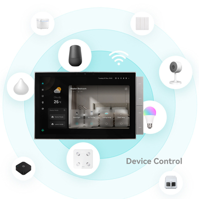 ग्लोमार्केट तुया स्मार्ट होम कंट्रोल पैनल 10 इंच स्क्रीन BLE Zigbee गेटवे बिल्डिंग इंटरकॉम संगत