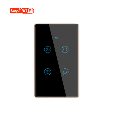 802.11B/G/N Tuya Wifi Dimmer धातु फ़्रेम Tuya स्मार्ट Dimmer स्विच वाईफ़ाई BLE