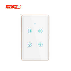 802.11B/G/N Tuya Wifi Dimmer धातु फ़्रेम Tuya स्मार्ट Dimmer स्विच वाईफ़ाई BLE