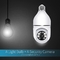 ग्लोमार्केट स्मार्ट इंडोर ऑटो ट्रैकिंग फुल एचडी लाइट बल्ब कैमरा आईपी स्मार्ट वायरलेस इंडोर कैमरा लाइट के साथ